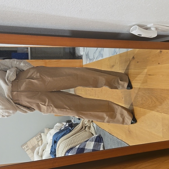 Everlane Wide Leg Pleated Pants, On Trend, Neutral, Size 6, Sophistication - Picture 4 of 7